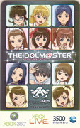 Xbox LIVE 3500 マイクロソフト ポイント カード THE IDOLM@STER 限定バージョン(D)