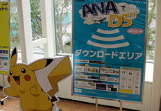 羽田空港　第2ターミナル 2Fの端　ANAでDS　ダウンロードエリア