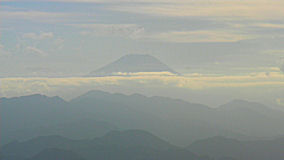 陣馬山　山頂からの富士山