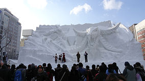 札幌　ファイナルファンタジー雪像
