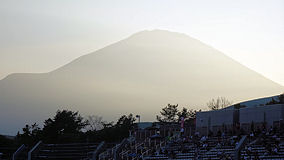 富士　富士山 夕方
