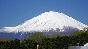 富士スピードウェィ　富士山