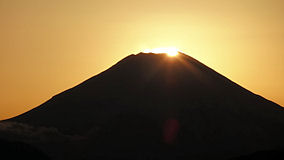 高尾山　ダイヤモンド富士