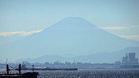 海ほたる　富士山