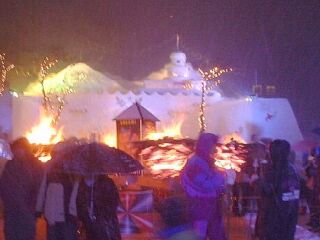 snow festval in Tadami